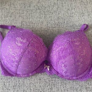 Victoria's Secret Dream Angels Lavender Lace Push up Bra